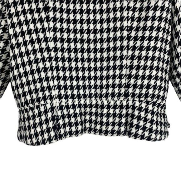 Metrostyle Black & White Houndstooth Cropped Jacket Sz 12 - Picture 9 of 12